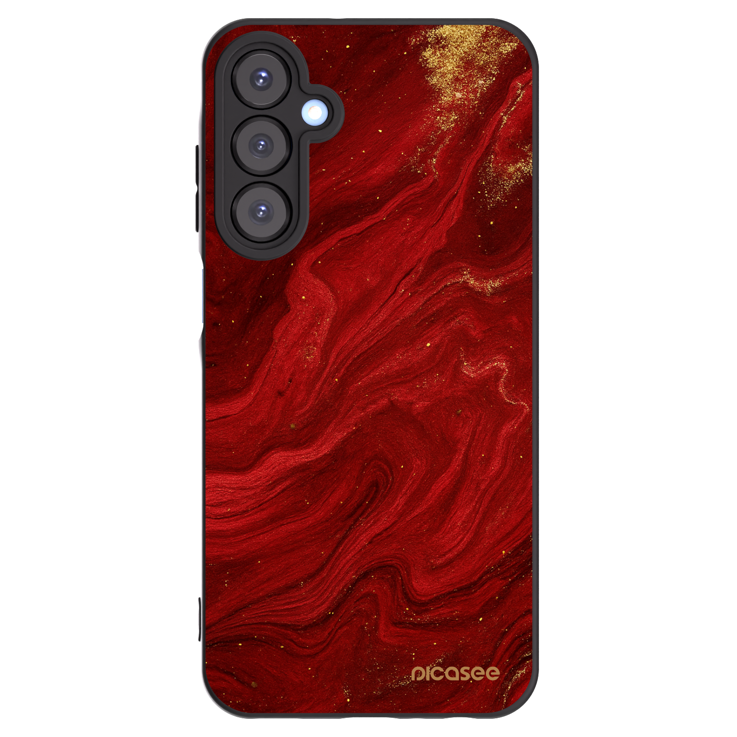 Picasee Samsung Galaxy A25 A256B 5G Hülle - Schwarzes Silikon - Red