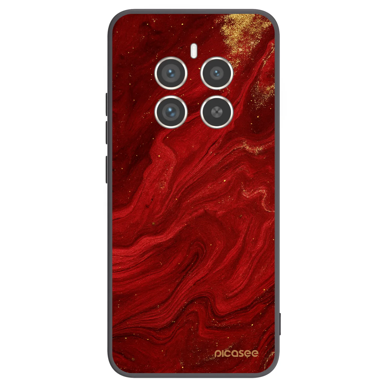 Picasee Realme 12 Pro 5G Hülle - Schwarzes Silikon - Red