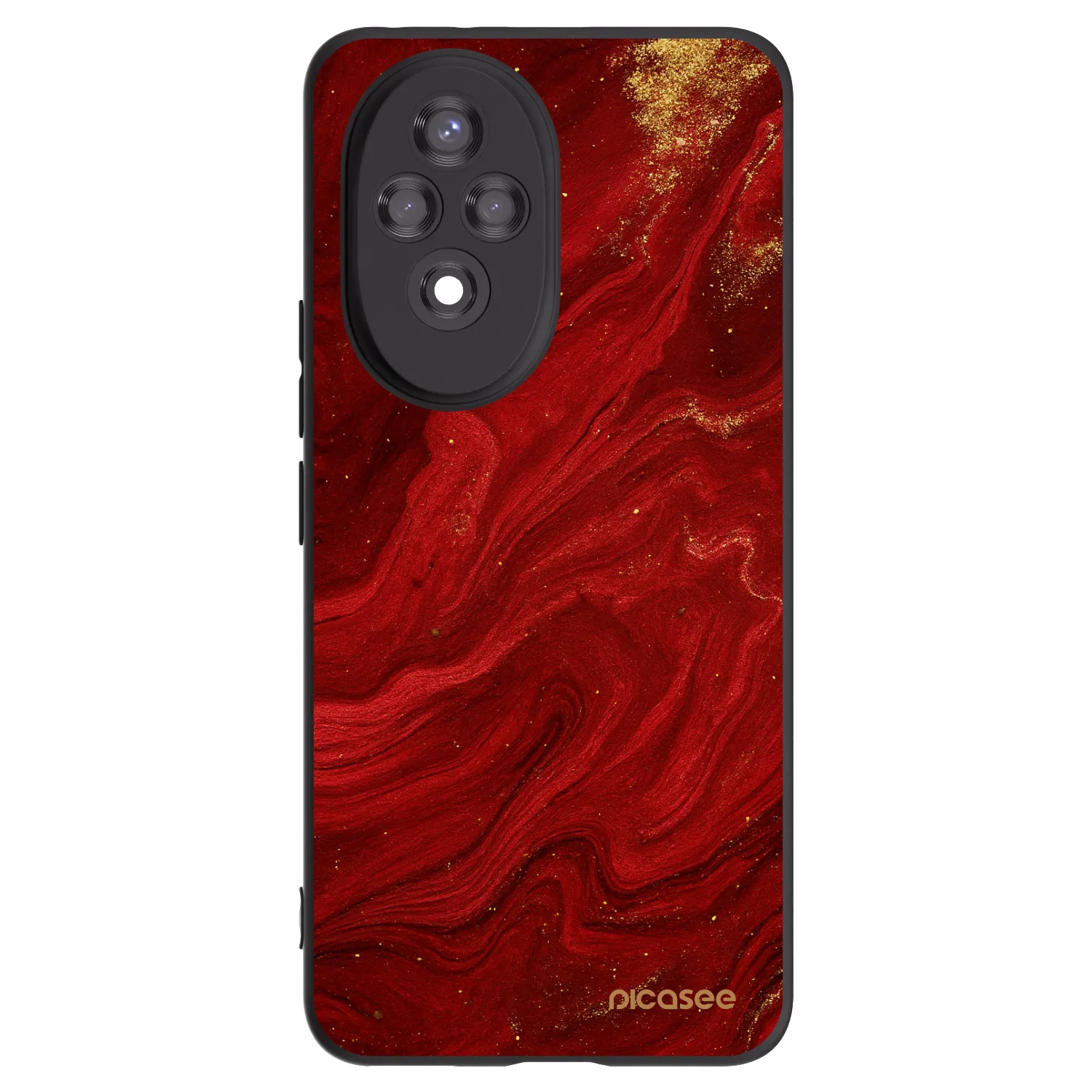 Picasee Honor 200 Pro 5G Hülle - Schwarzes Silikon - Red