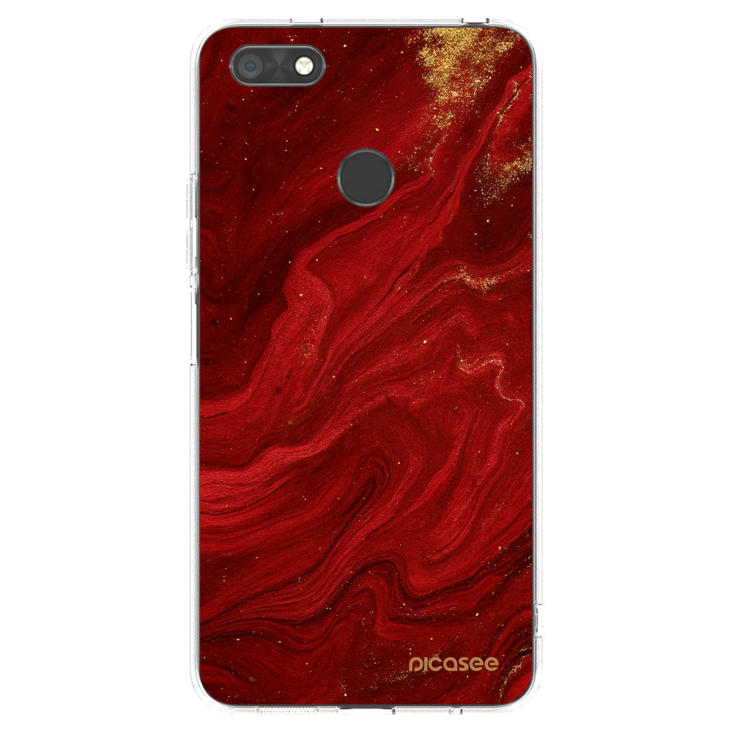 Picasee Huawei P9 Lite Mini Hülle - Transparentes Silikon - Red