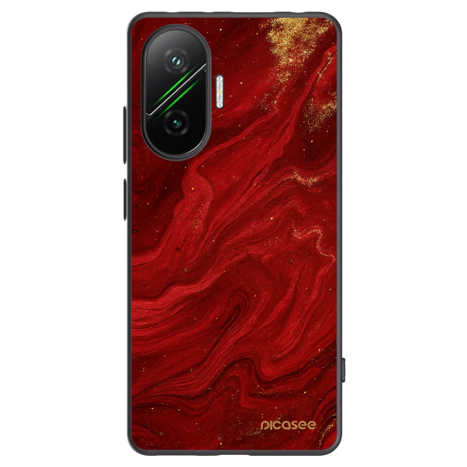 Picasee Xiaomi Poco F7 Pro 5G Hülle - Schwarzes Silikon - Red
