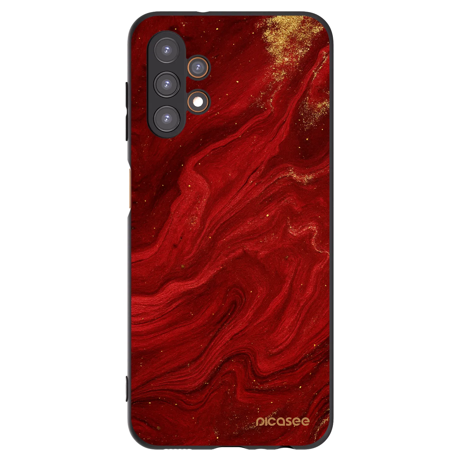 Picasee Samsung Galaxy A13 5G Hülle - Schwarzes Silikon - Red