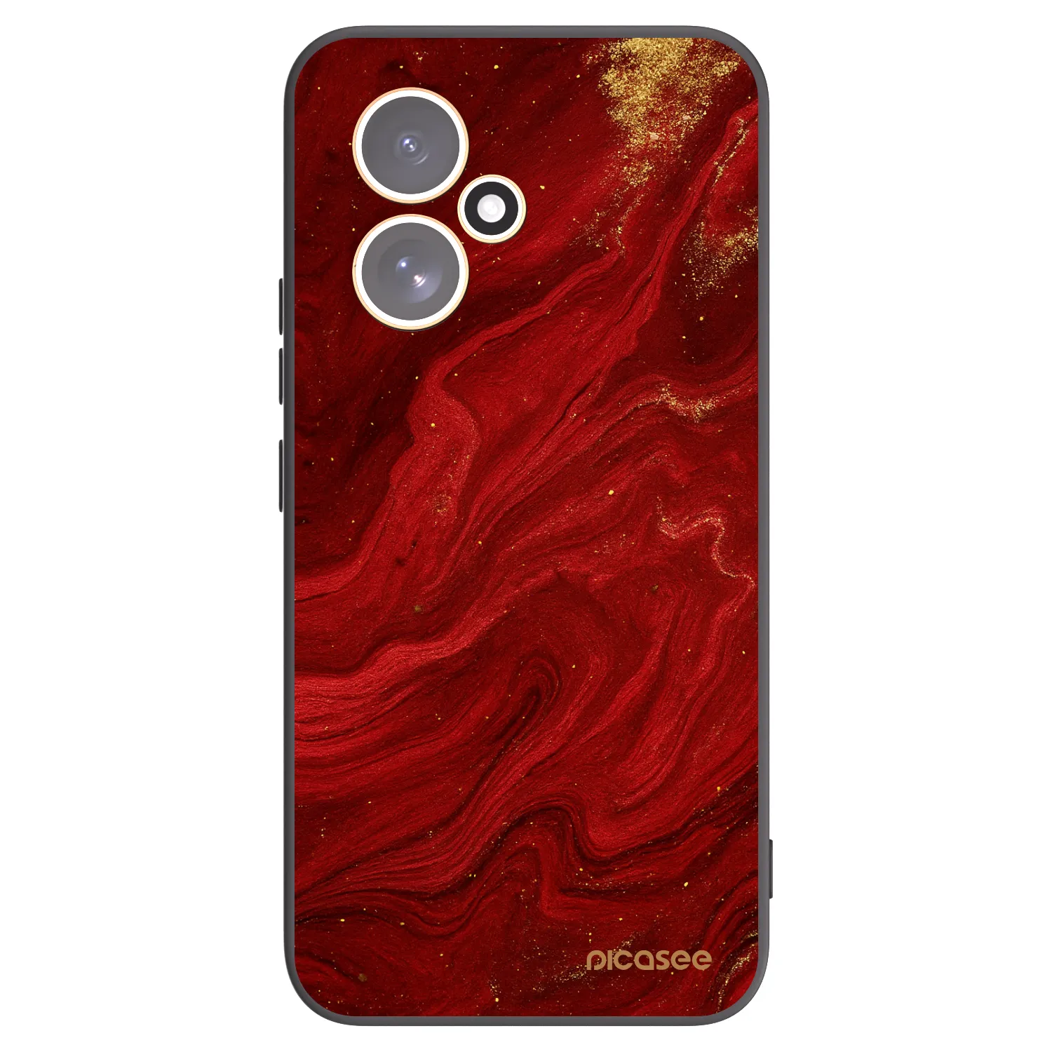 Picasee Honor 400 5G Hülle - Schwarzes Silikon - Red