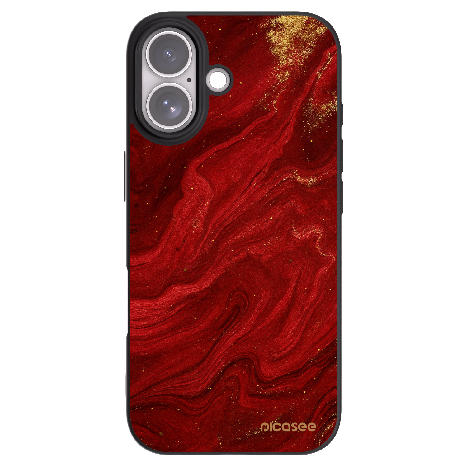 Picasee Apple iPhone 17 Hülle - Schwarzes Silikon - Red