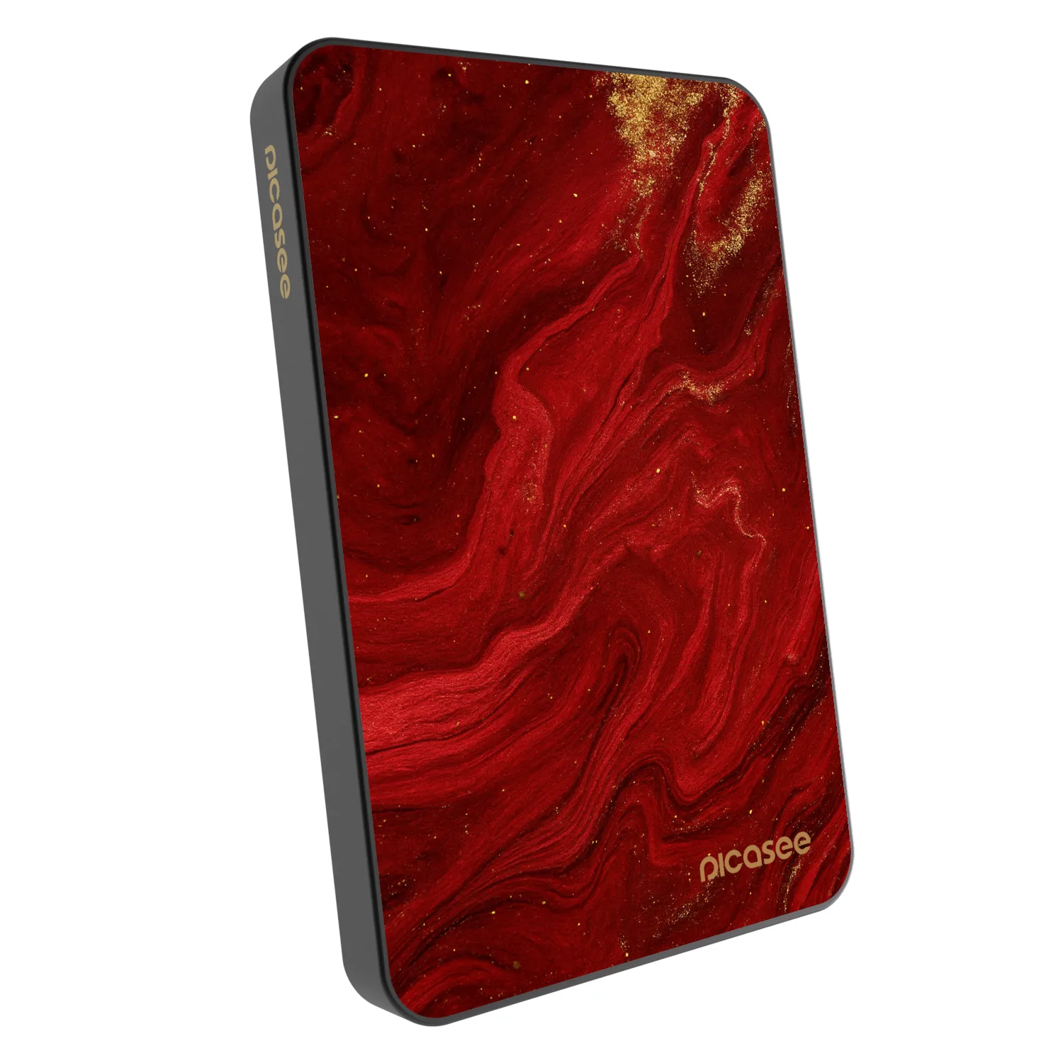 Picasee Powerbank mit MagSafe 5 000 mAh Grau - Red