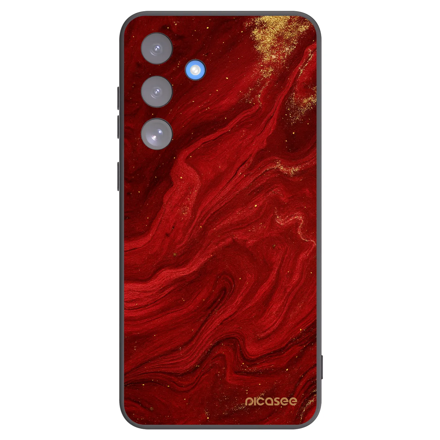 Picasee Samsung Galaxy S25 FE 5G Hülle - Schwarzes Silikon - Red