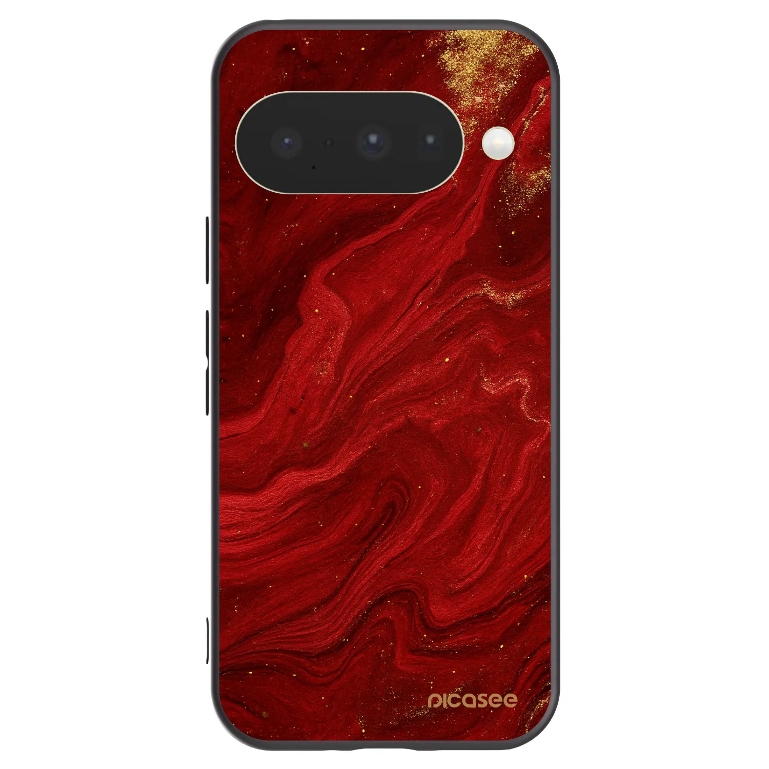 Picasee Google Pixel 10 Hülle - Schwarzes Silikon - Red