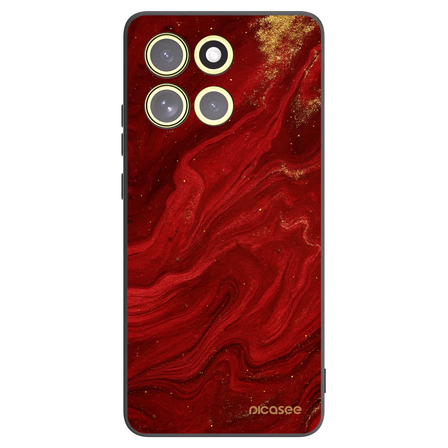 Picasee Motorola Moto G86 Power 5G Hülle - Schwarzes Silikon - Red