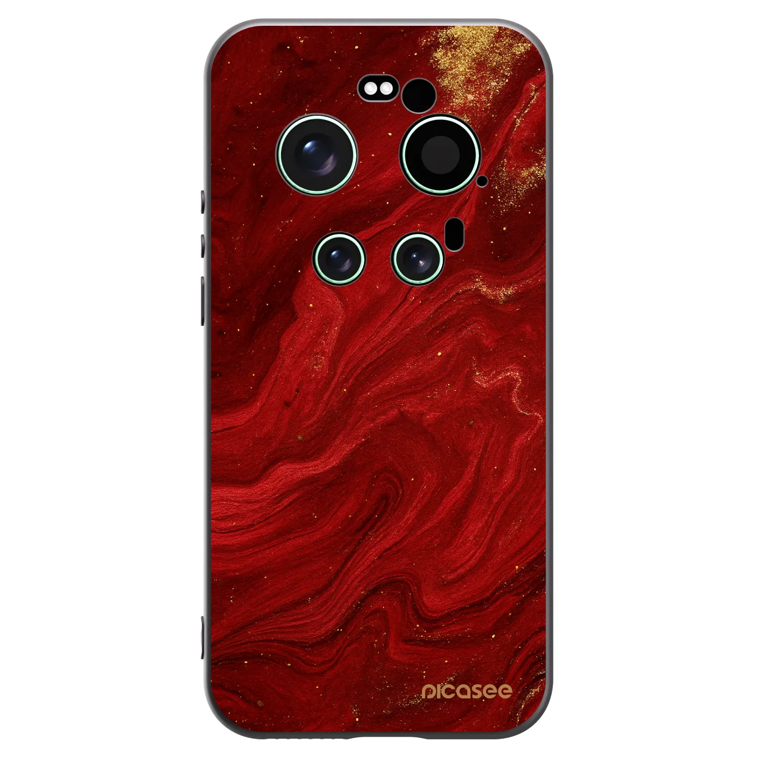 Picasee Xiaomi 17 Ultra Hülle - Schwarzes Silikon - Red