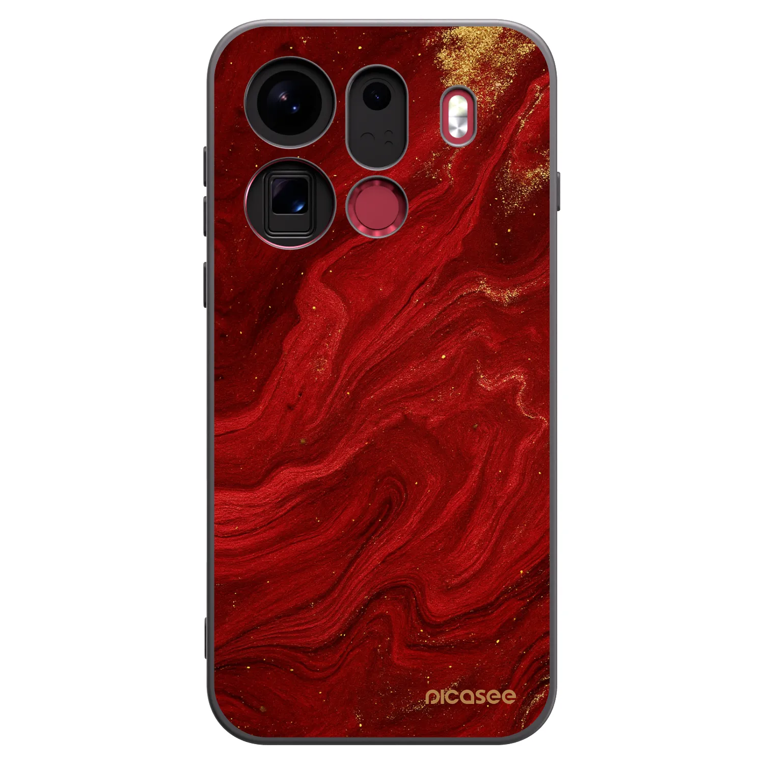 Picasee OPPO Find X9 Pro Hülle - Schwarzes Silikon - Red