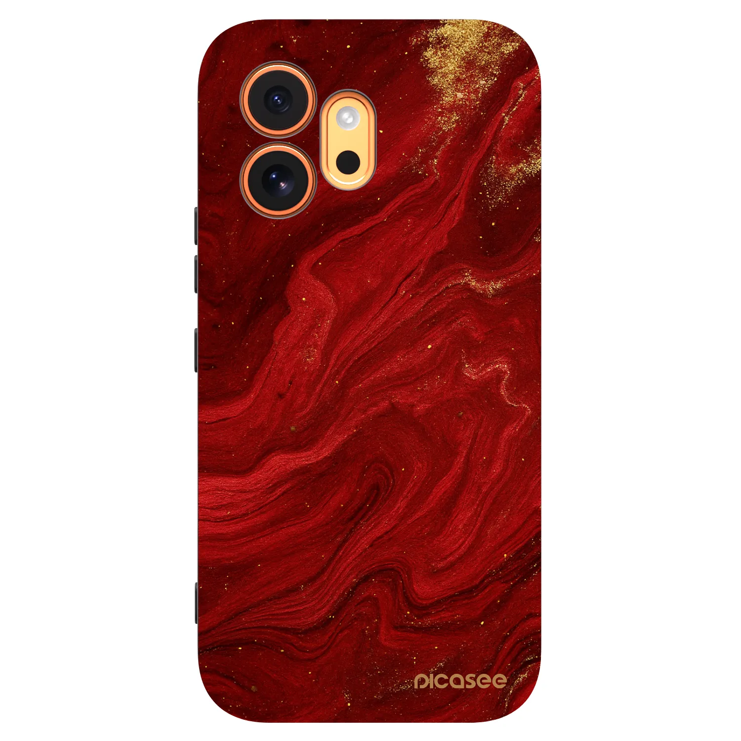 Picasee Honor 600 Hülle - Schwarzes Silikon - Red