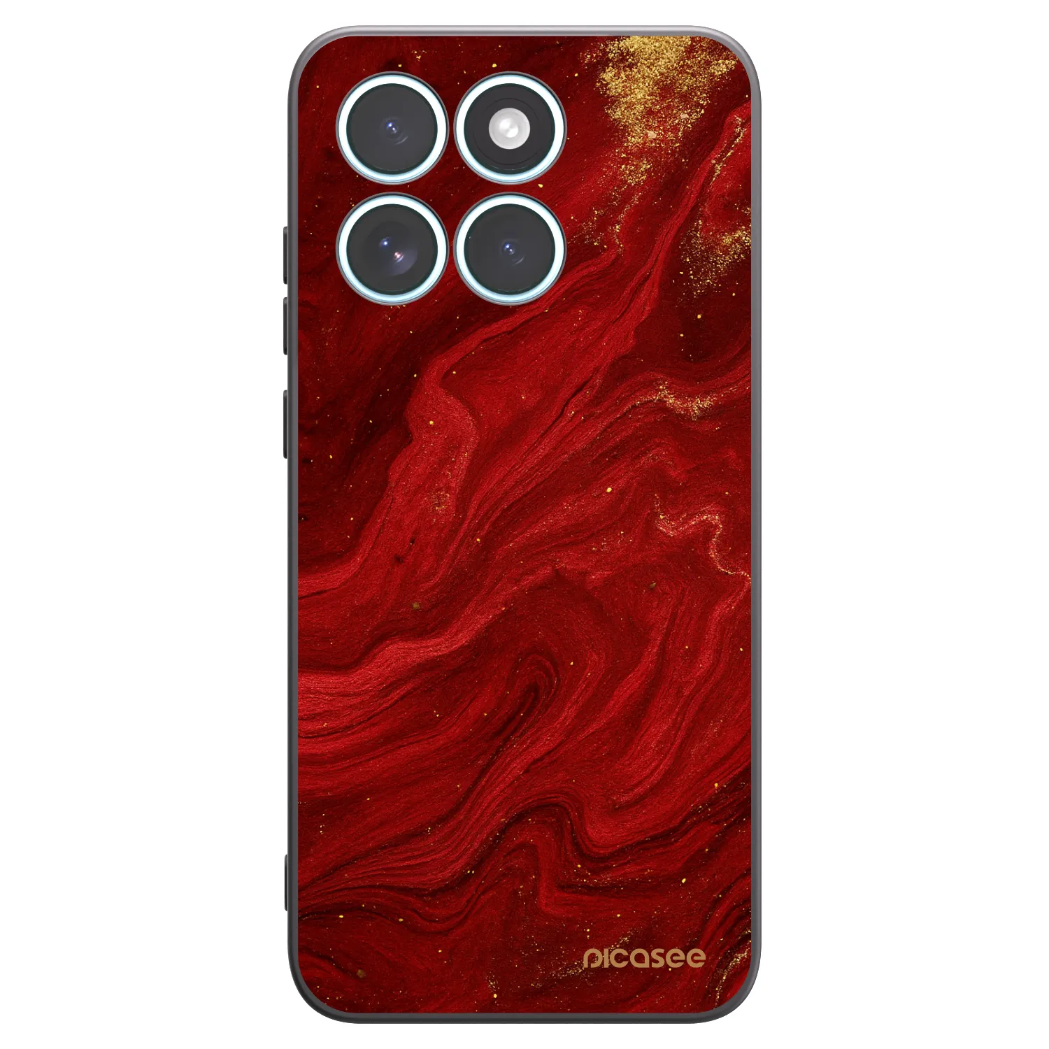 Picasee Motorola Edge 70 Fusion Hülle - Schwarzes Silikon - Red