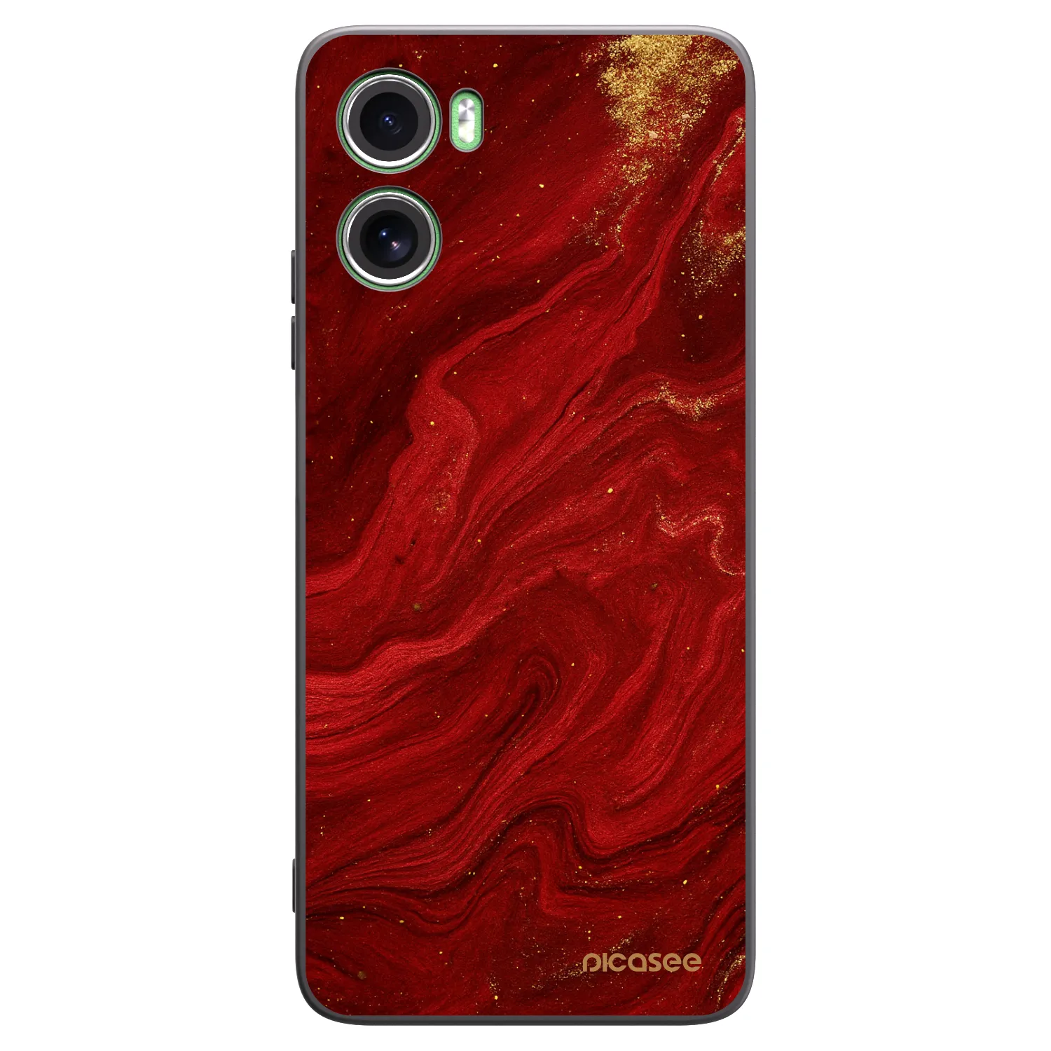 Picasee Motorola Moto G06 Hülle - Schwarzes Silikon - Red