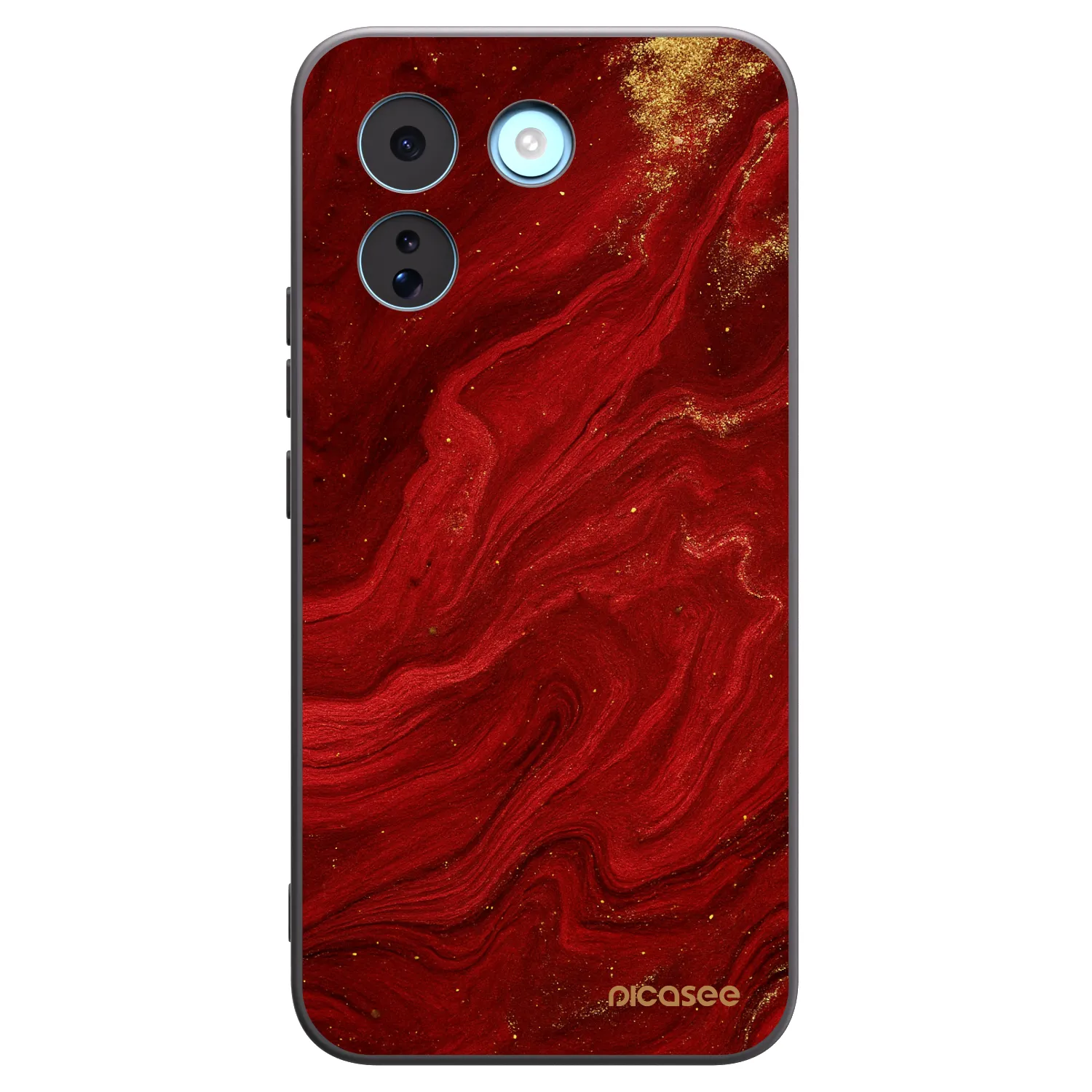 Picasee Xiaomi Redmi Note 17 Pro MAX 5G Hülle - Schwarzes Silikon - Red