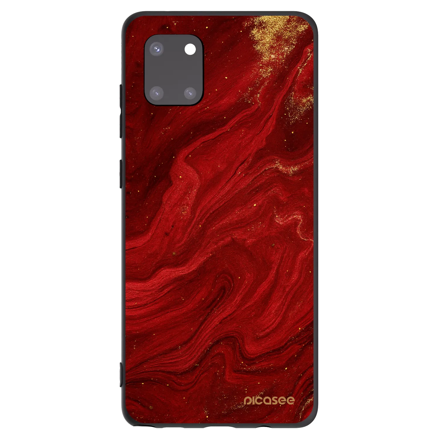 Picasee Samsung Galaxy Note 10 Lite N770F Hülle - Schwarzes Silikon - Red