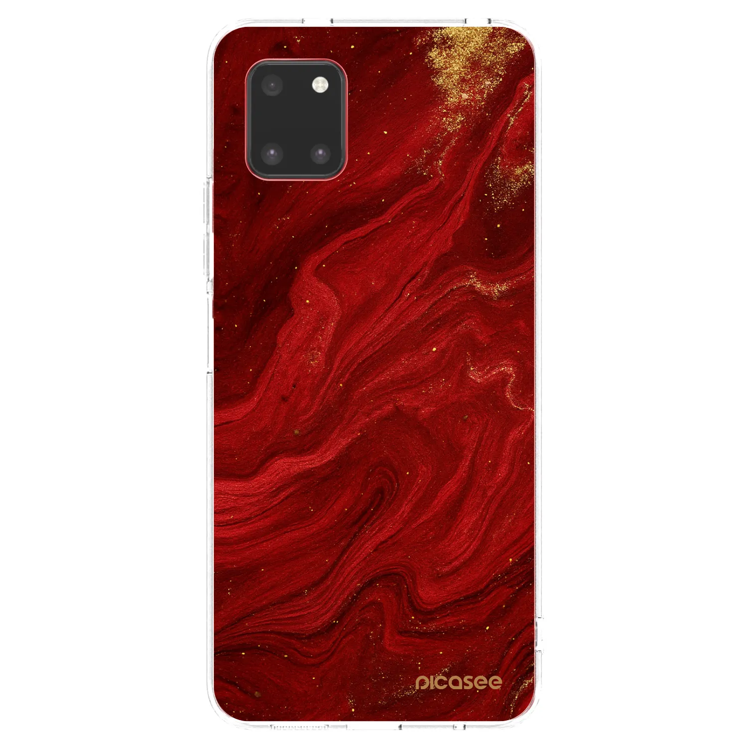 Picasee Samsung Galaxy Note 10 Lite N770F Hülle - Transparentes Silikon - Red