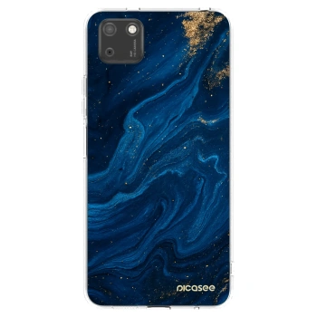 Picasee Huawei Y5P Hülle - Transparentes Silikon - Blue