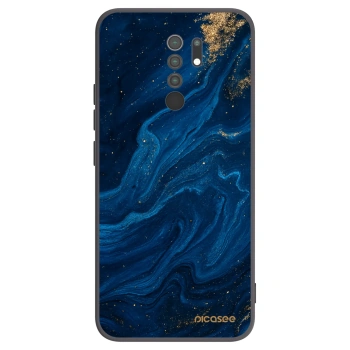 Picasee Xiaomi Redmi 9 Hülle - Schwarzes Silikon - Blue