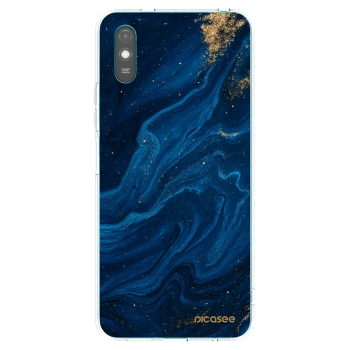 Picasee Xiaomi Redmi 9A Hülle - Transparentes Silikon - Blue