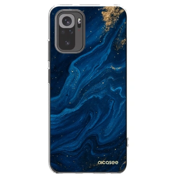 Picasee Xiaomi Redmi Note 10 Hülle - Transparentes Silikon - Blue