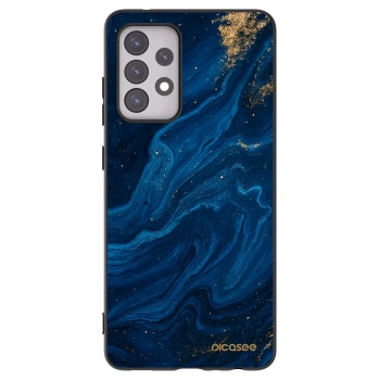 Picasee Samsung Galaxy A52 5G A525F Hülle - Schwarzes Silikon - Blue