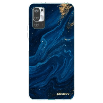 Picasee Xiaomi Redmi Note 10 5G Hülle - Transparentes Silikon - Blue
