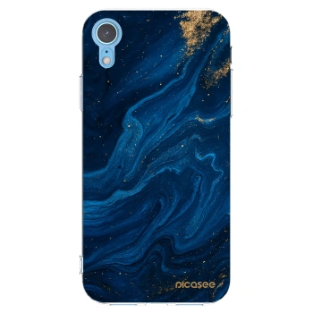 Picasee Apple iPhone XR Hülle - Transparentes Silikon - Blue