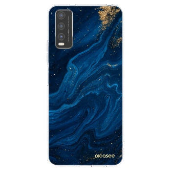 Picasee Vivo Y20s Hülle - Transparentes Silikon - Blue