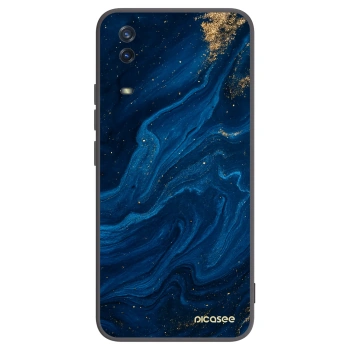 Picasee Vivo Y11s Hülle - Schwarzes Silikon - Blue