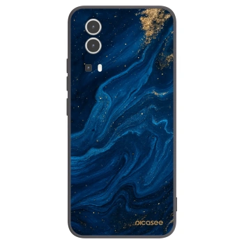 Picasee Vivo Y72 5G Hülle - Schwarzes Silikon - Blue