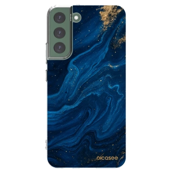 Picasee Samsung Galaxy S22+ 5G Hülle - Transparentes Silikon - Blue