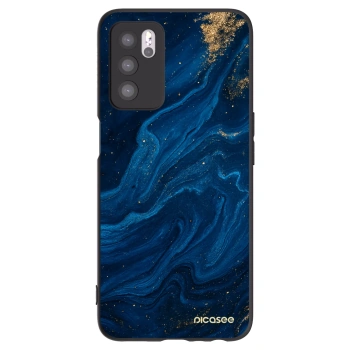 Picasee OPPO A16s Hülle - Schwarzes Silikon - Blue