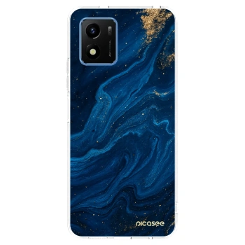 Picasee Vivo Y01 Hülle - Transparentes Silikon - Blue