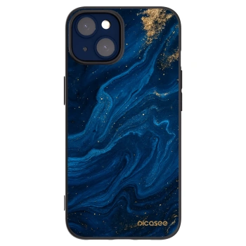 Picasee Apple iPhone 14 Hülle - Schwarzes Silikon - Blue