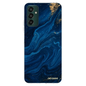 Picasee Samsung Galaxy M13 M135F Hülle - Transparentes Silikon - Blue