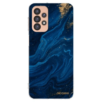 Picasee Samsung Galaxy A23 A236B 5G Hülle - Transparentes Silikon - Blue