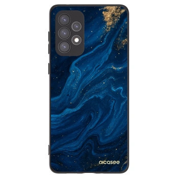 Picasee Samsung Galaxy A73 5G Hülle - Schwarzes Silikon - Blue