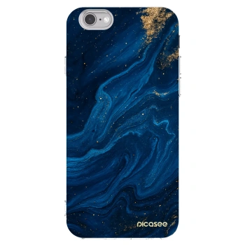 Picasee Apple iPhone 6/6S Hülle - Transparentes Silikon - Blue