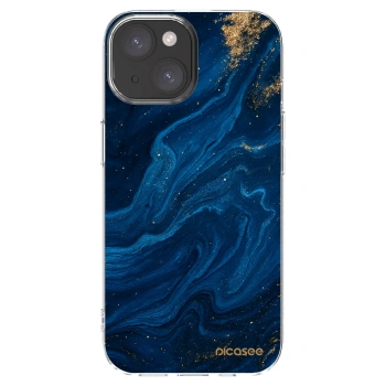 Picasee Apple iPhone 15 Hülle - Transparentes Silikon - Blue