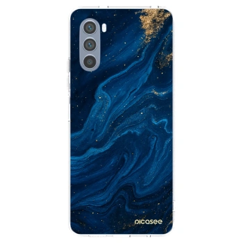 Picasee Motorola Moto G62 Hülle - Transparentes Silikon - Blue