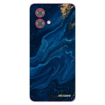 Picasee Motorola Moto G84 5G Hülle - Transparentes Silikon - Blue