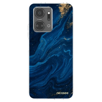 Picasee Honor X7a Hülle - Transparentes Silikon - Blue