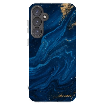 Picasee Samsung Galaxy S23 FE S711B Hülle - Transparentes Silikon - Blue