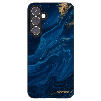 Picasee Samsung Galaxy A55 5G A556B Hülle - Schwarzes Silikon - Blue