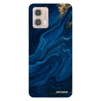 Picasee Motorola Moto G53 5G Hülle - Transparentes Silikon - Blue