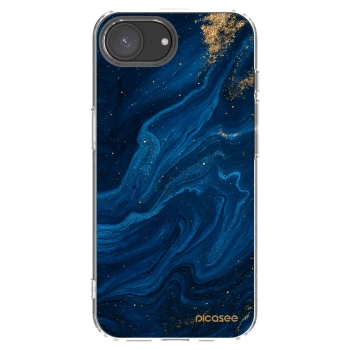 Picasee Apple iPhone 16e Hülle - Transparentes Silikon - Blue