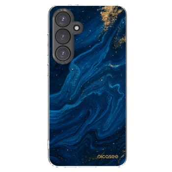 Picasee Samsung Galaxy S24 FE S721B Hülle - Transparentes Silikon - Blue