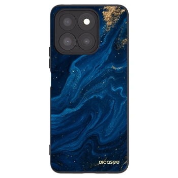 Picasee Honor X8c Hülle - Schwarzes Silikon - Blue