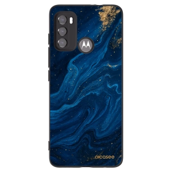 Picasee Motorola Edge 60 5G Hülle - Schwarzes Silikon - Blue