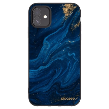 Picasee Apple iPhone 11 Hülle - Schwarzes Silikon - Blue
